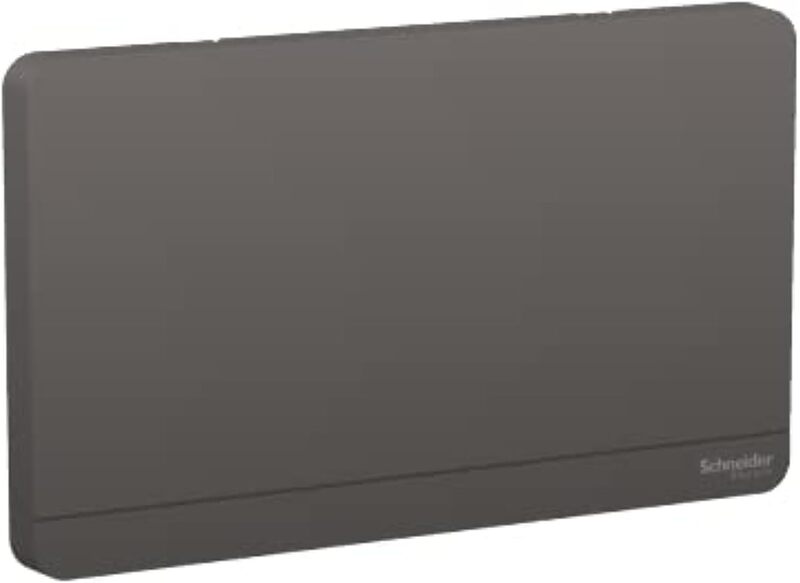 Schneider Electric AvatarOn, 2G Blank Plate, Dark grey (Model Number -E8330TX_DG) - Pack of 3